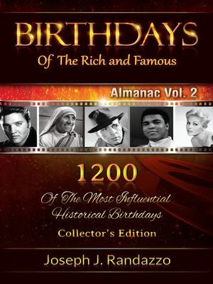cover image of Birthdays of the Rich and Famous: Almanac, Volume 2